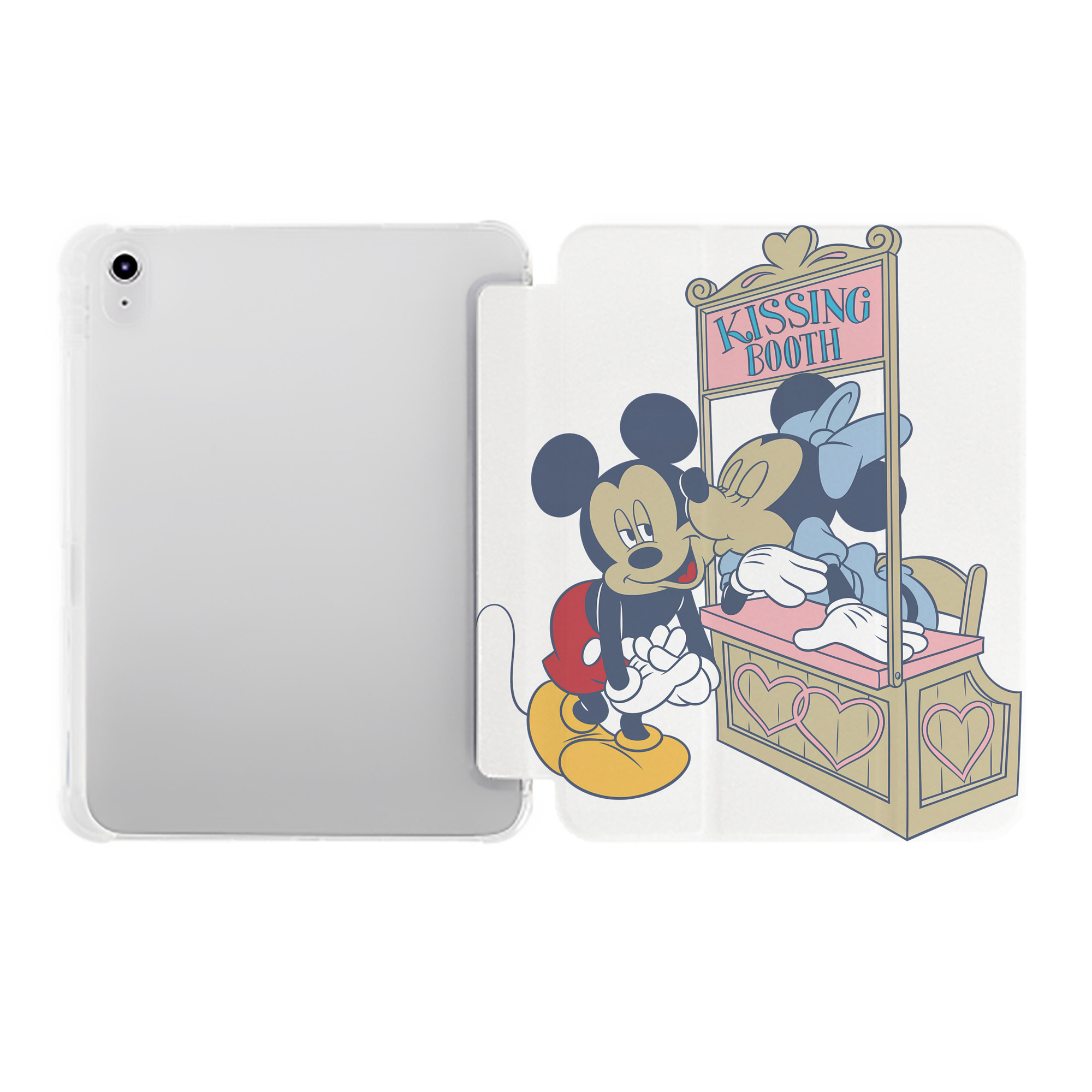 （画像用） ミッキーマウス Mickey Mouse IPad ケース ペン収納付き 三つ折りスタンド PUレザー×シリコン 対応機種9.5/10.5/10.9インチ